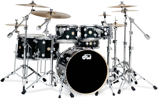DW Collector's Series Maple Drum Kit in Black Ice