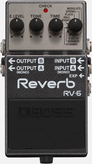 Bell Music Boss RV6 Reverb Guitar Pedal to Hire